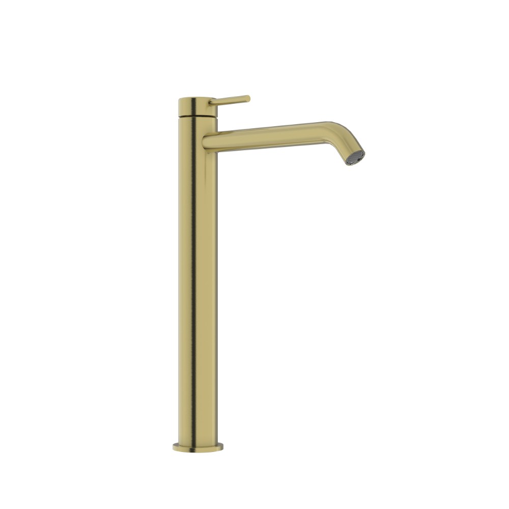 Elle 316 Hi Rise Basin Mixer - Brushed Gold