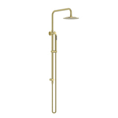 Elle 316 Twin Shower on Rail - Brushed Gold