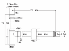 Universal Bottle Trap, Chrome