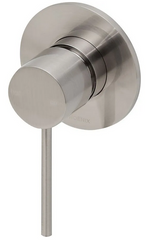 Phoenix Vivid Slimline Shower Wall Mixer Brushed Nickel