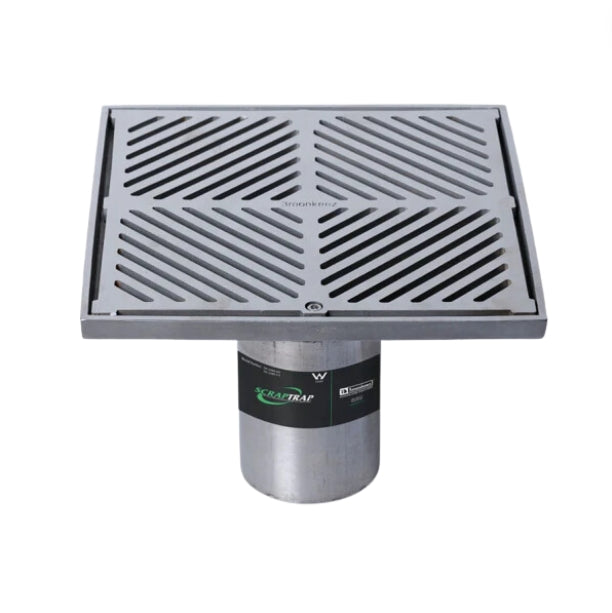 250mm Heel Proof Square Floor Waste Arrestor For 100mm DWV