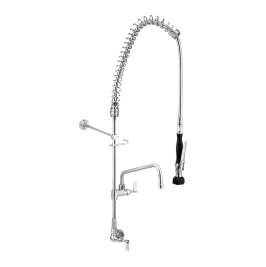 Single Wall Mounted Pre-Rinse W/ Pot Filler - SS