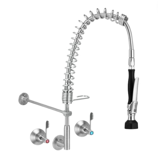 Wall Taps And Elbow Pre Rinse Unit - SS