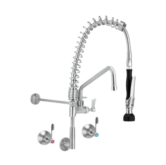 Wall Taps & Elbow Pre Rinse Unit W/ Pot Filler