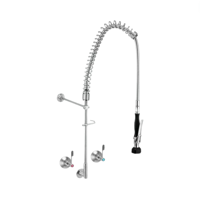 Wall Taps And Elbow Pre Rinse Unit - SS
