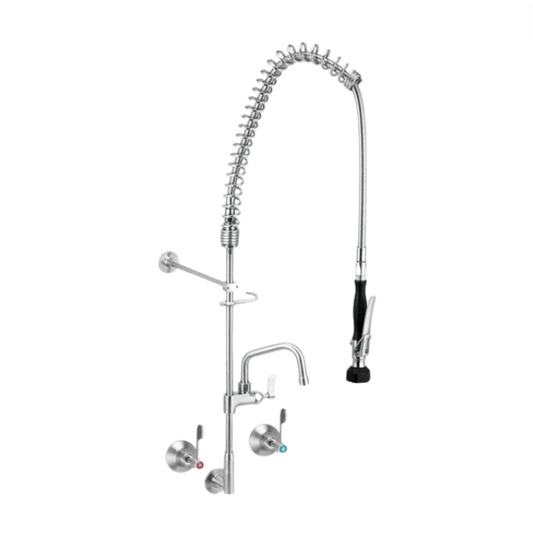 Wall Taps And Elbow Pre Rinse Unit W/ Pot Filler