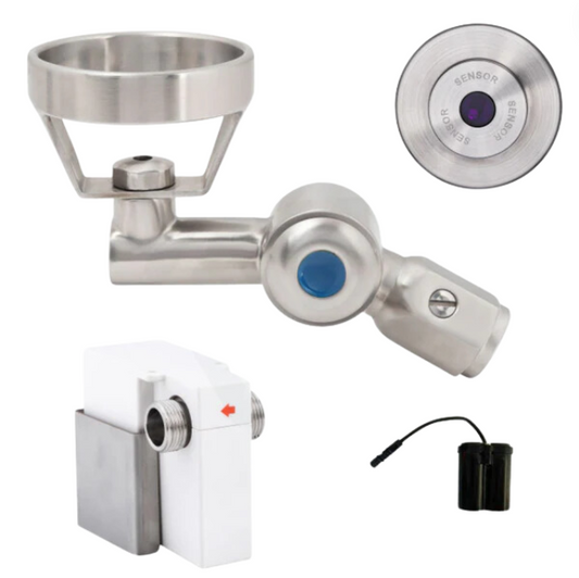 Wall Mounted Sensor Bubbler with Metal Mouth Guard - SS