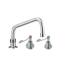 SS Bench Mounted Basin Taps Sink Set Multiple Size Swivel Spout