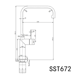 Elle 316 Sink Mixer - Chrome