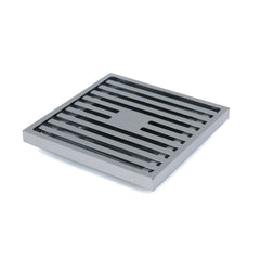 Grates2Go Slimline Brass Point Drain Chrome 100mm