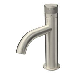 Parisi Todo II Basin Mixer with Curved Spout | Brushed Nickle