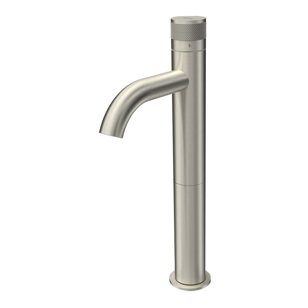 Parisi Todo II High Basin Mixer with Curved Spout | Brushed Nickle