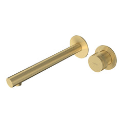 Parisi Todo II Wall Mixer with 220mm Spout (Individual Flanges) | Brushed Brass