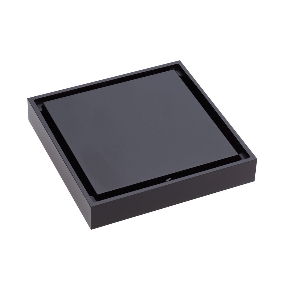 Fienza Square Tile 2-in-1 Floor Waste, 88mm Outlet, Matte Black