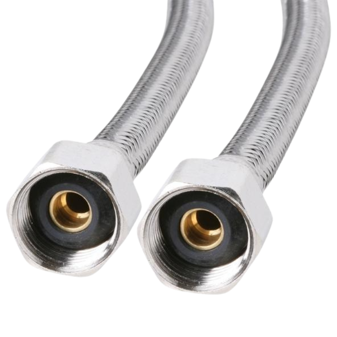 1/2" x 225mm FF Water Hose Stainless