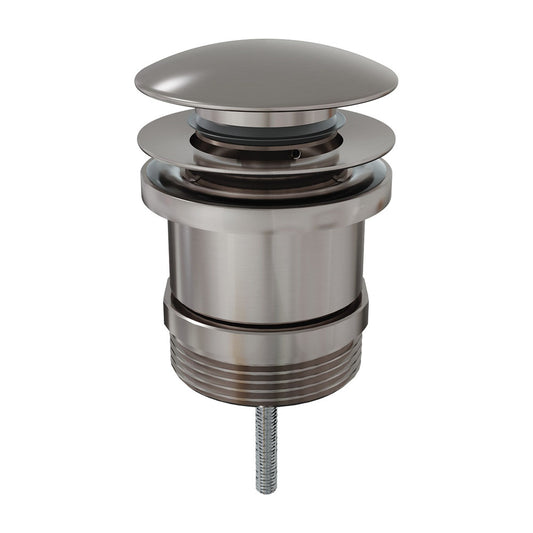 Universal Pop Up / Pull Out Plug and Waste - Brushed Nickel