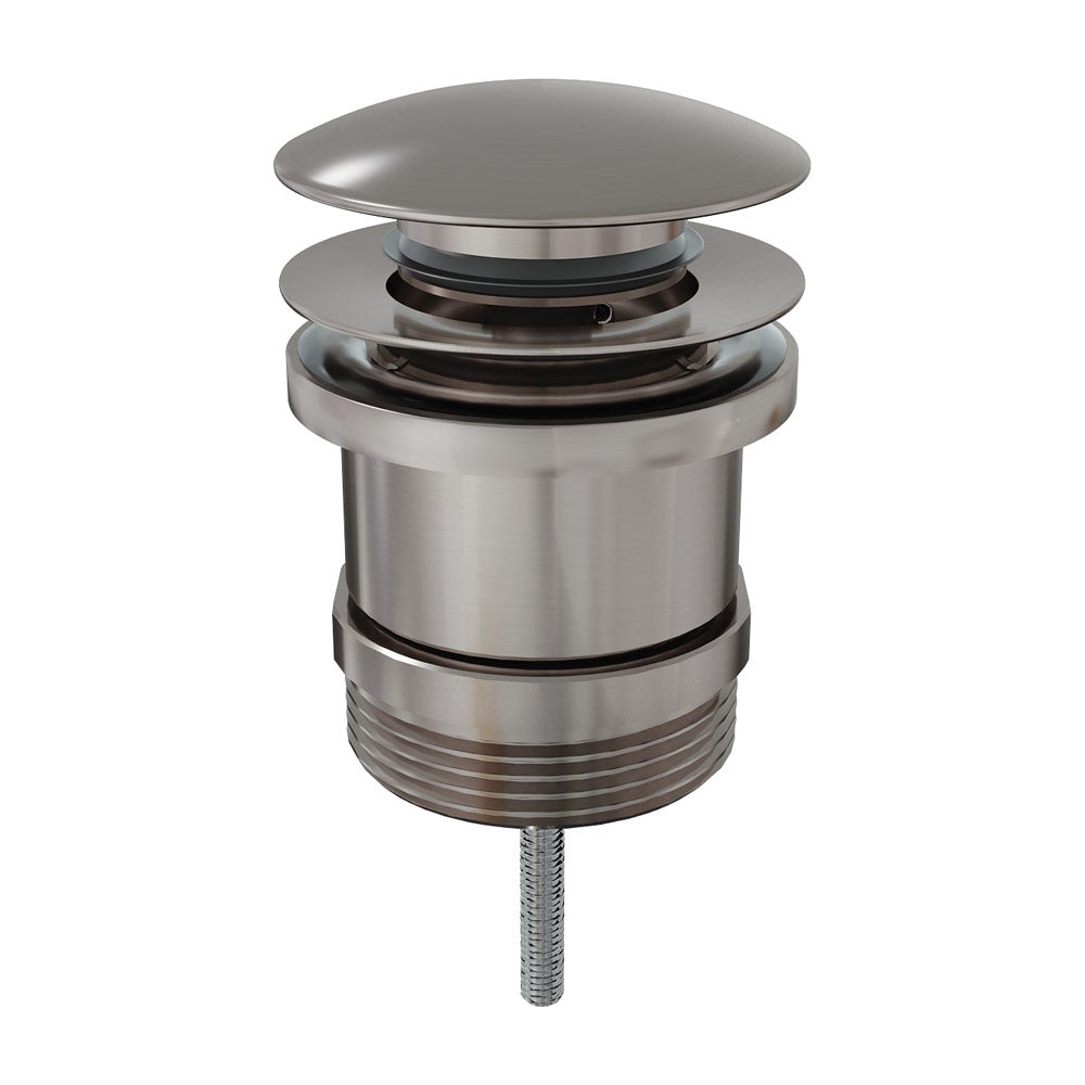 Universal Pop Up / Pull Out Plug and Waste - Brushed Nickel