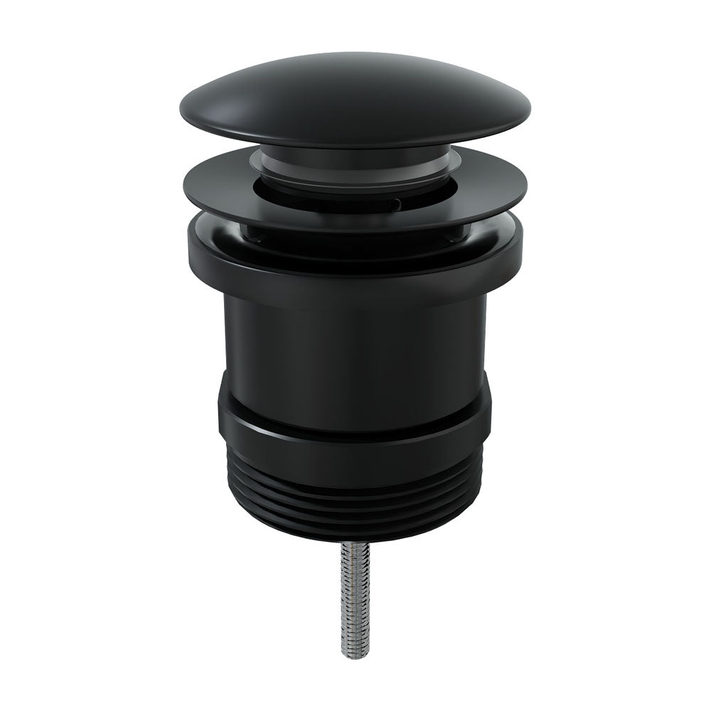 Universal Pop Up / Pull Out Plug and Waste - Matte Black