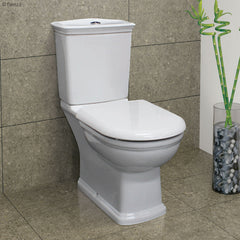 Fienza RAK Washington Ivory Close-Coupled Toilet Suite, S-Trap 240