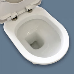 Fienza RAK Washington White Close-Coupled Toilet Suite, P-Trap