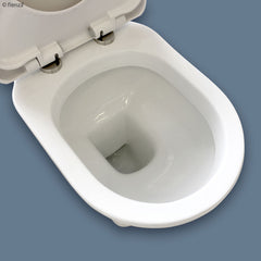 Fienza RAK Washington White Close-Coupled Toilet Suite, S-Trap 240