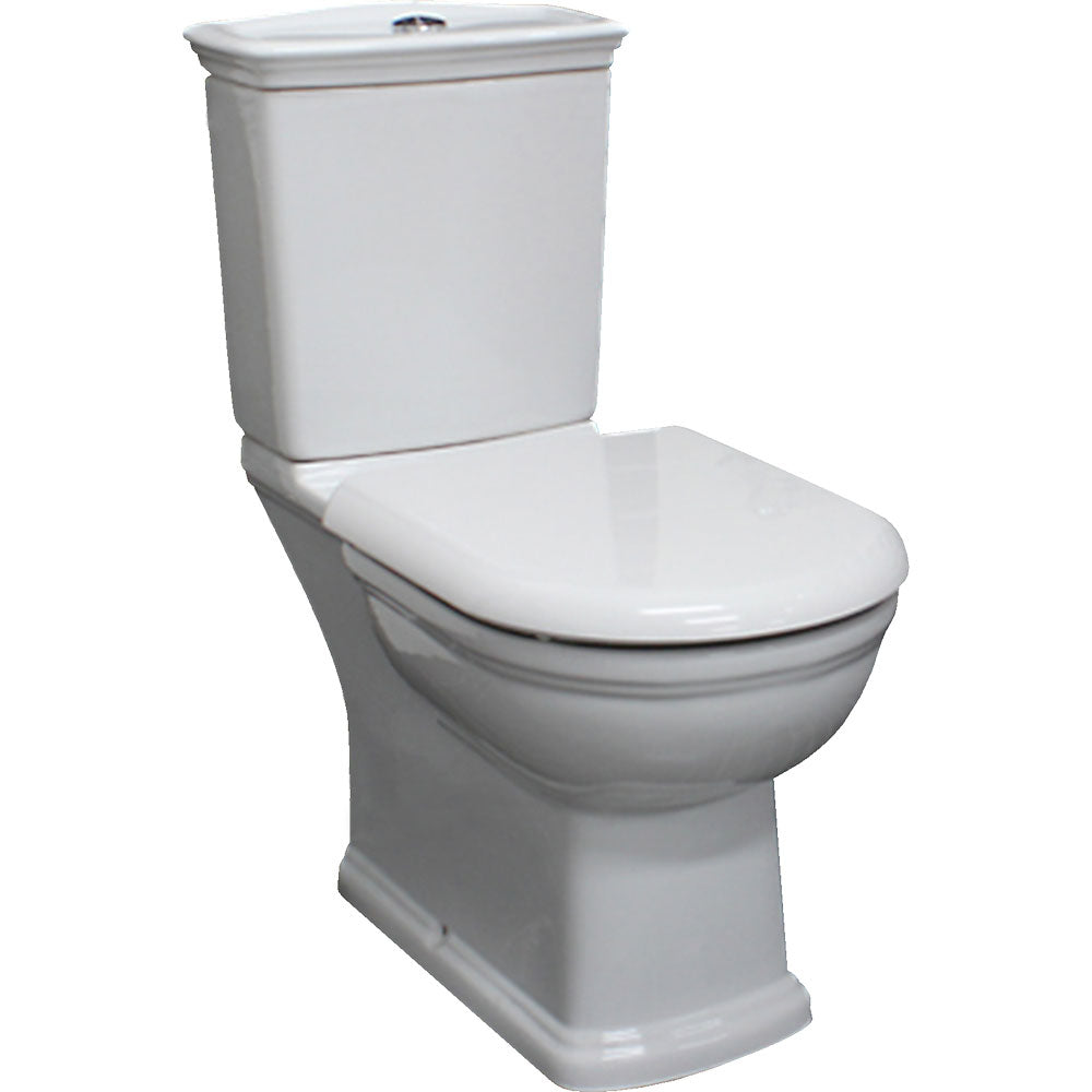 Fienza RAK Washington White Close-Coupled Toilet Suite, S-Trap 240