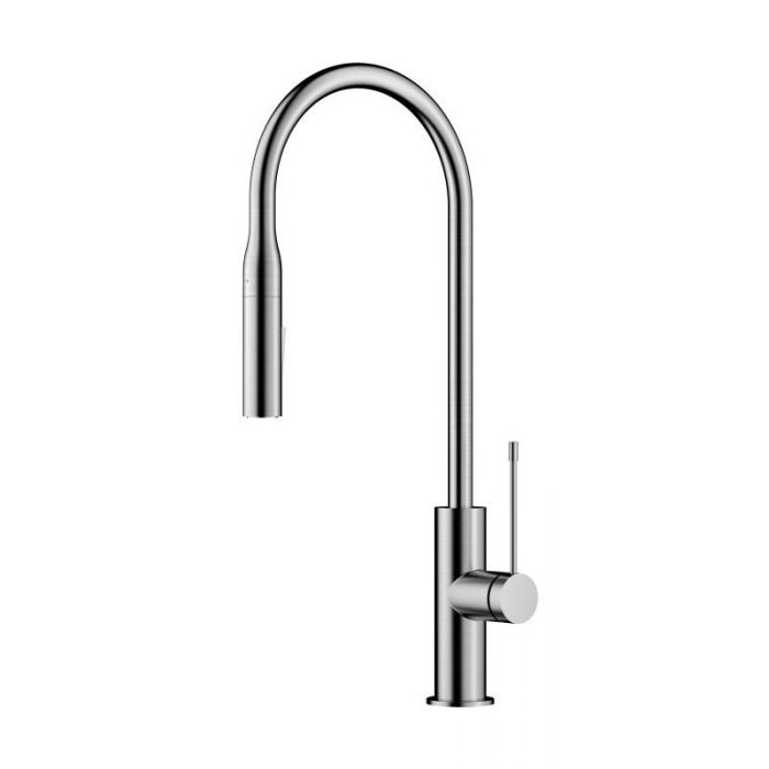 Ikon Aziz Pull Out Sink Mixer Brushed Nickel