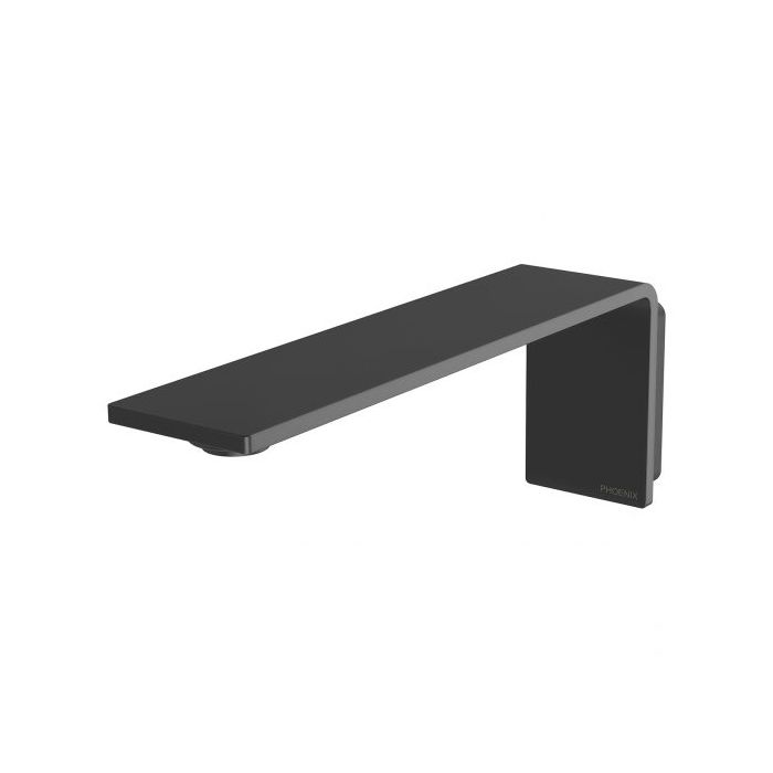 Phoenix Axia 200mm Wall Basin/Bath Outlet Matte Black