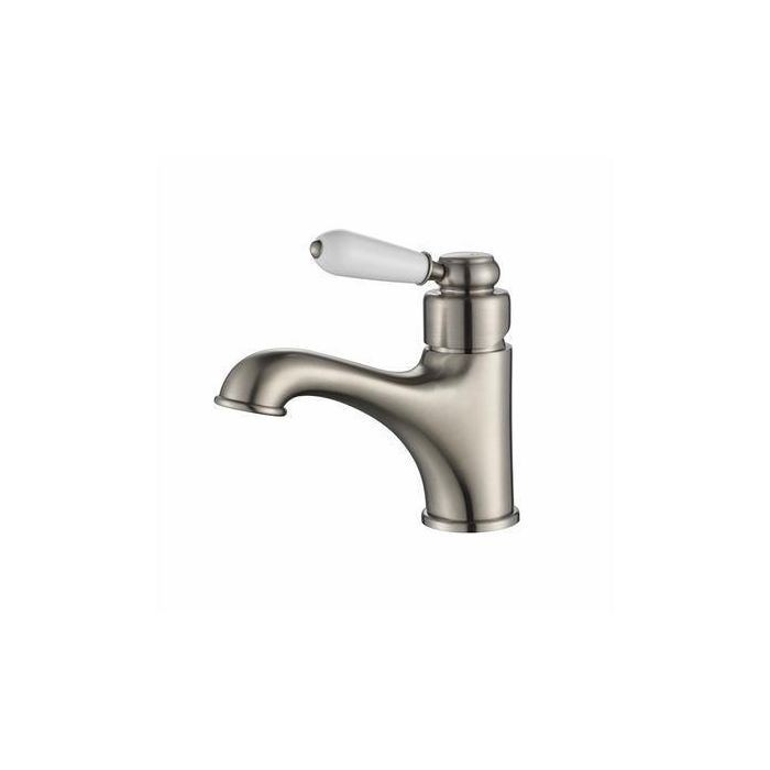 Modern National Bordeaux Basin Mixer Brushed Nickel