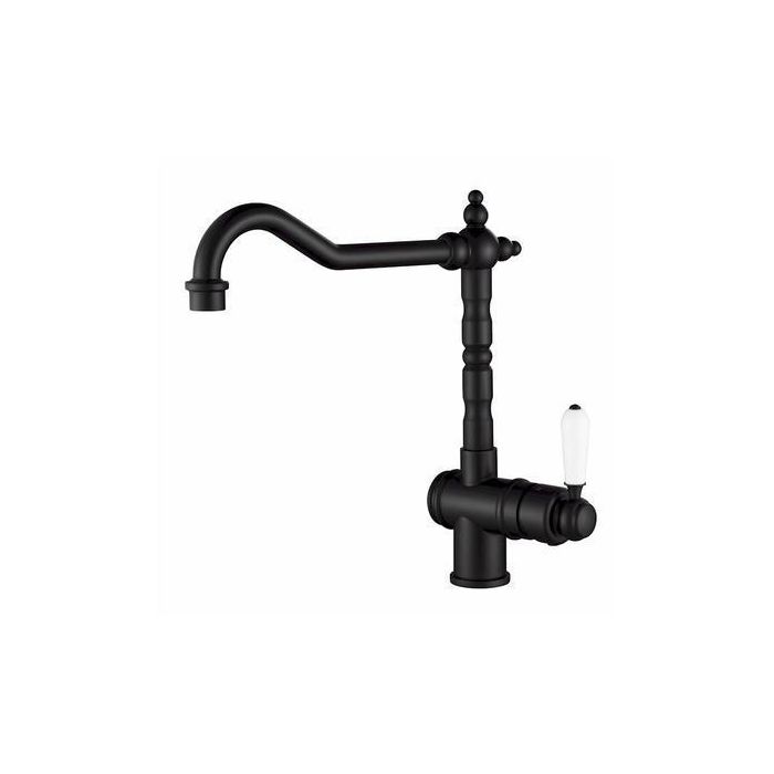 Modern National Bordeaux Kitchen Sink Mixer Matte Black