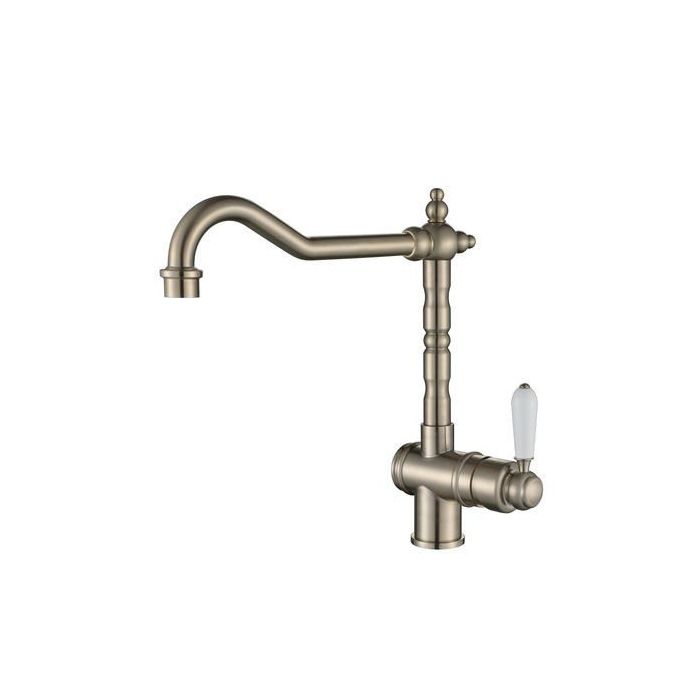 Modern National Bordeaux Kitchen Sink Mixer Brushed Nickel