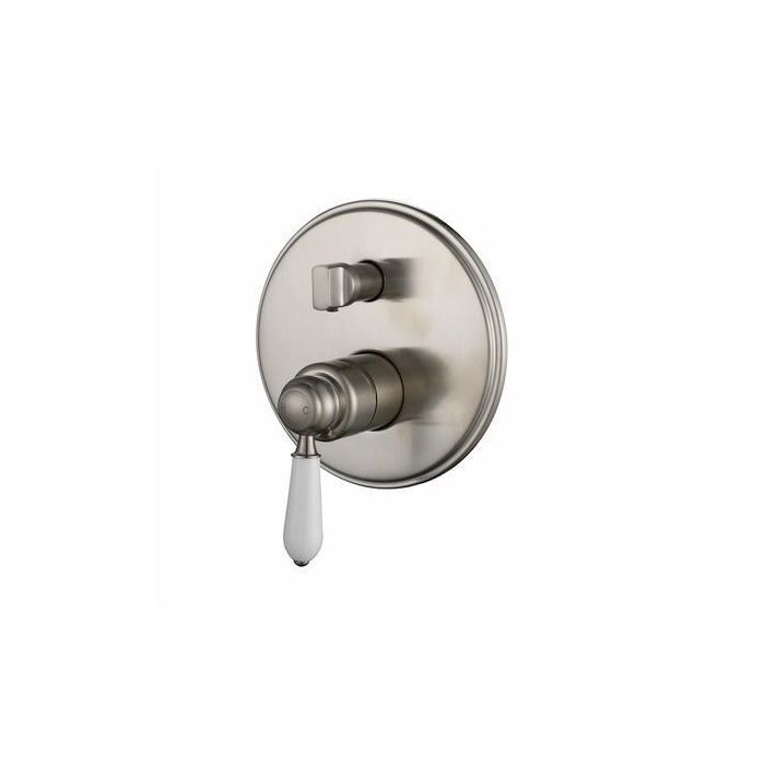 Modern National Bordeaux Shower Mixer w/ Divertor Brushed Nickel