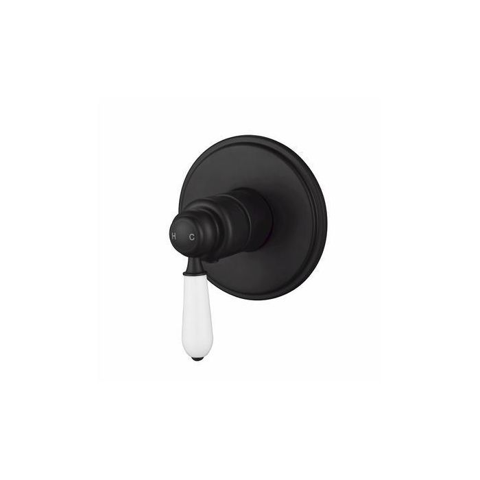 Modern National Bordeaux Shower Mixer Matte Black