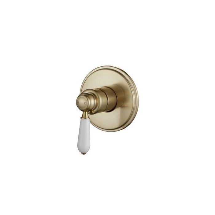 Modern National Bordeaux Shower Mixer Brushed Bronze