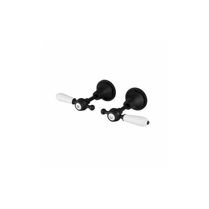 Modern National Bordeaux Wall Tap Assemblies Matte Black