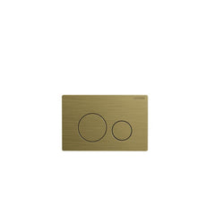Lafeme Autolux Inwall Cistern Floor Pan Smart Toilet With Brushed Gold Flush Plate