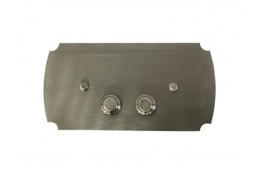 Claremont Brushed Nickel Flush Plate Only Compatible W/ Geberit Cistern