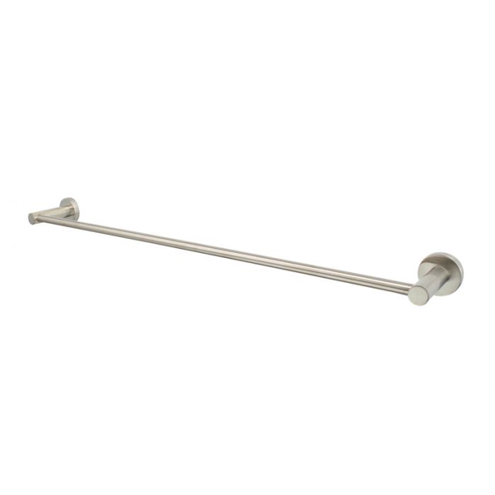 Modern National Mirage Single Towel Rail Brushed Nickel