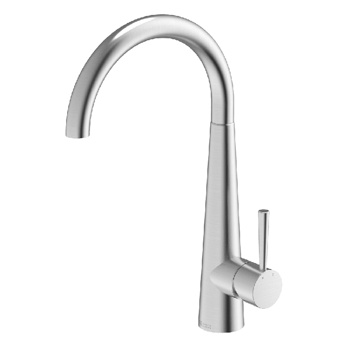 Abey Gareth Ashton 304 Gooseneck Bar Sink Mixer - Brushed Steel