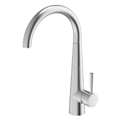 Abey Gareth Ashton 304 Gooseneck Bar Sink Mixer - Brushed Steel