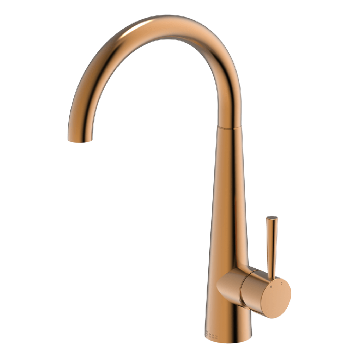 Abey Gareth Ashton 304 Gooseneck Bar Sink Mixer - Artisan Copper