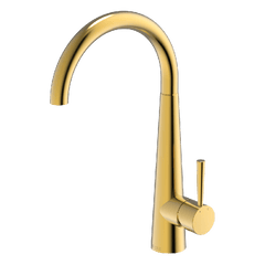 Abey Gareth Ashton 304 Gooseneck Bar Sink Mixer - Eureka Gold