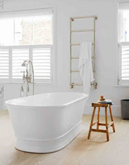 Cambridge 174 x 76 TitanCast Solid Surface Freestanding Bath - Gloss White