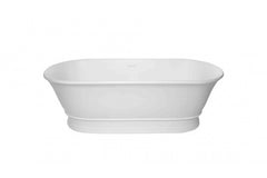 Cambridge 156 x 74 TitanCast Solid Surface Freestanding Bath - Gloss White