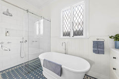 Cambridge 156 x 74 TitanCast Solid Surface Freestanding Bath - Satin Silk White