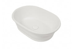 Cambridge 54 x 39 TitanCast Solid Surface Above Counter Basin-Satin Silk White