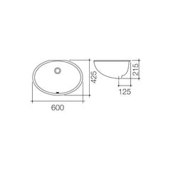 Caroma Caravelle Under Counter Basin