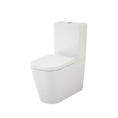 Caroma Luna Square Cleanflush Wall Faced Toilet Suite - Back Entry