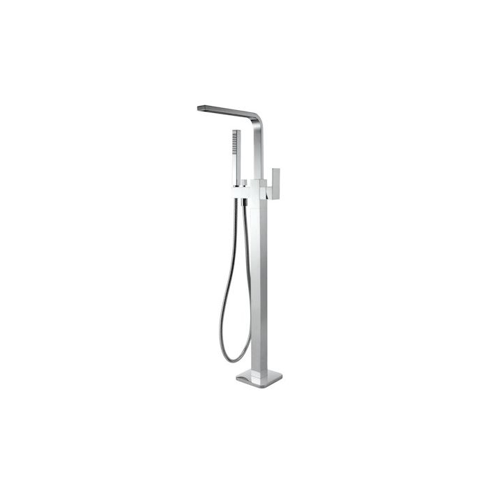 Modern National Chao Freestanding Bath Filler with Mixer Chrome