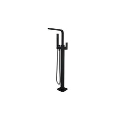 Modern National Chao Freestanding Bath Filler with Mixer Matte Black